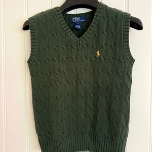 Polo by Ralph Lauren Green V-Neck Sweater
